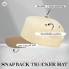 image:imageFunky Junque Adult Trucker Snapback Hat 2Tone Baseball CapKhakiBeige