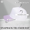 image:imageFunky Junque Adult Trucker Snapback Hat 2Tone Baseball CapLavenderWhite