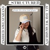 image:imageFunky Junque Adult Trucker Snapback Hat 2Tone Baseball CapLiterally Just a Girl  Stripes  Light BlueBeige