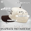 image:imageFunky Junque Adult Trucker Snapback Hat 2Tone Baseball CapLivin on That Blue Collar Dollar  BrownBeige