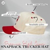 image:imageFunky Junque Adult Trucker Snapback Hat 2Tone Baseball CapLong Live Cowgirls  RedBeige