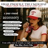 image:imageFunky Junque Adult Trucker Snapback Hat 2Tone Baseball CapMa Chrie  RedBeige