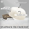 image:imageFunky Junque Adult Trucker Snapback Hat 2Tone Baseball CapMallard Duck  Wood CamoBeige