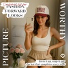 image:imageFunky Junque Adult Trucker Snapback Hat 2Tone Baseball CapMarriage Material  BurgundyBeige