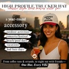 image:imageFunky Junque Adult Trucker Snapback Hat 2Tone Baseball CapMommys Little Alcoholic  RedBeige