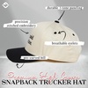 image:imageFunky Junque Adult Trucker Snapback Hat 2Tone Baseball CapMy Dog Said Youre a Hoe  BlackBeige