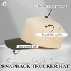 image:imageFunky Junque Adult Trucker Snapback Hat 2Tone Baseball CapOliveBeige