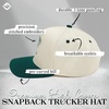 image:imageFunky Junque Adult Trucker Snapback Hat 2Tone Baseball CapPickleball Social Club  ForestBeige