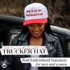 image:imageFunky Junque Adult Trucker Snapback Hat 2Tone Baseball CapPut It on My Boyfriends Tab  RedWhite