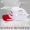 image:imageFunky Junque Adult Trucker Snapback Hat 2Tone Baseball CapPut It on My Boyfriends Tab  RedWhite