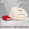 image:imageFunky Junque Adult Trucker Snapback Hat 2Tone Baseball CapRedBeige