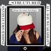 image:imageFunky Junque Adult Trucker Snapback Hat 2Tone Baseball CapRedBeige