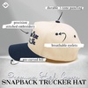image:imageFunky Junque Adult Trucker Snapback Hat 2Tone Baseball CapReel Em in  NavyBeige