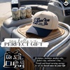 image:imageFunky Junque Adult Trucker Snapback Hat 2Tone Baseball CapReel Em in  NavyBeige