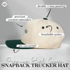 image:imageFunky Junque Adult Trucker Snapback Hat 2Tone Baseball CapSlow Morning Club  ForestBeige