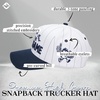image:imageFunky Junque Adult Trucker Snapback Hat 2Tone Baseball CapTake Me Out to the Ball Game  Pinstripe NavyWhite