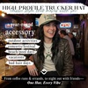 image:imageFunky Junque Adult Trucker Snapback Hat 2Tone Baseball CapTequila Cowboy Club  SageBeige