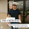 image:imageFunky Junque Adult Trucker Snapback Hat 2Tone Baseball CapTexas Upside Down  BrownBeige