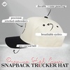 image:imageFunky Junque Adult Trucker Snapback Hat 2Tone Baseball CapThese Are the Good Old Days  BlackBeige
