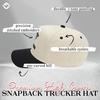 image:imageFunky Junque Adult Trucker Snapback Hat 2Tone Baseball CapTispy Brunch Club  BlackBeige