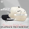 image:imageFunky Junque Adult Trucker Snapback Hat 2Tone Baseball CapUnc  BlackBeige