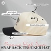 image:imageFunky Junque Adult Trucker Snapback Hat 2Tone Baseball CapWhiskey Bent Hell Bound  BlackBeige