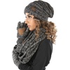 image:imageFunky Junque Hat Scarf Glove Set for Women  Matching Winter Set with Oversized Slouchy Beanie Infinity Scarf amp Cozy GlovesFour Color Mix  31