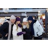 image:imageFunky Junque Hat Scarf Glove Set for Women  Matching Winter Set with Ribbed Knit Beanie Infinity Scarf amp Cozy GlovesPurple