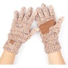 image:imageFunky Junque Hat Scarf Glove Set for Women  Matching Winter Set with Ribbed Knit Beanie Soft Infinity Scarf amp Warm Cozy Knit Gloves for Cold Weather  Confetti Indi Pink