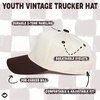 image:imageFunky Junque Kids 2 Tone Trucker Snapback HatBrownBeige
