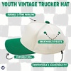 image:imageFunky Junque Kids 2 Tone Trucker Snapback HatKelly GreenBeige