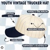 image:imageFunky Junque Kids 2 Tone Trucker Snapback HatPinstripe  NavyBeige