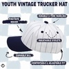image:imageFunky Junque Kids 2 Tone Trucker Snapback HatPinstripe  NavyWhite