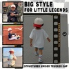 image:imageFunky Junque Kids 2 Tone Trucker Snapback HatPinstripe  RedBeige