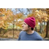 image:imageFunky Junque Knit Beanie  Soft Winter Hat amp Skull Cap Toboggan for Men and Women Warm Stretchy Cold Weather HatsBurgundy