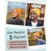 image:imageFunky Junque Knit Beanie  Soft Winter Hat amp Skull Cap Toboggan for Men and Women Warm Stretchy Cold Weather HatsNeon Orange
