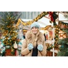 image:imageFunky Junque Luxury Fingerless Gloves  Womens Winter Cozy Ribbed Half Finger with Elegant Faux Fur BowMint
