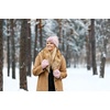 image:imageFunky Junque Luxury Fingerless Gloves  Womens Winter Cozy Ribbed Half Finger with Elegant Faux Fur BowRose