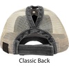 image:imageFunky Junque Messy Bun Ponytail Cap Distressed Trucker Baseball HatBlack  Beige Mesh