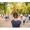 image:imageFunky Junque Messy Bun Ponytail Cap Distressed Trucker Baseball HatBlack Tie Dye