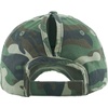 image:imageFunky Junque Messy Bun Ponytail Cap Distressed Trucker Baseball HatCamo
