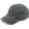 image:imageFunky Junque Messy Bun Ponytail Cap Distressed Trucker Baseball HatCharcoal