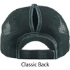 image:imageFunky Junque Messy Bun Ponytail Cap Distressed Trucker Baseball HatDistressed Black