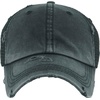 image:imageFunky Junque Messy Bun Ponytail Cap Distressed Trucker Baseball HatDistressed Black