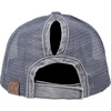 image:imageFunky Junque Messy Bun Ponytail Cap Distressed Trucker Baseball HatGrey Washed  Mesh