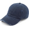 image:imageFunky Junque Messy Bun Ponytail Cap Distressed Trucker Baseball HatNavy