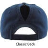 image:imageFunky Junque Messy Bun Ponytail Cap Distressed Trucker Baseball HatNavy