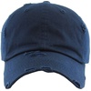 image:imageFunky Junque Messy Bun Ponytail Cap Distressed Trucker Baseball HatNavy