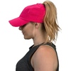 image:imageFunky Junque Messy Bun Ponytail Cap Distressed Trucker Baseball HatPink
