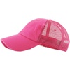 image:imageFunky Junque Messy Bun Ponytail Cap Distressed Trucker Baseball HatPink